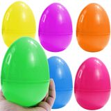 Ovos De Páscoa Giftexpress, Pacote Com 6 Ovos De Páscoa Extra Grandes, Plástico De 15 X 11 Cm