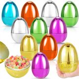 Ovos De Páscoa Turnmeon Metallic, Pacote De 3,15 Polegadas E 12 Com Surpresa
