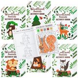 Livros De Atividades Dvbonike Woodland Animals Kids 24 Unidades