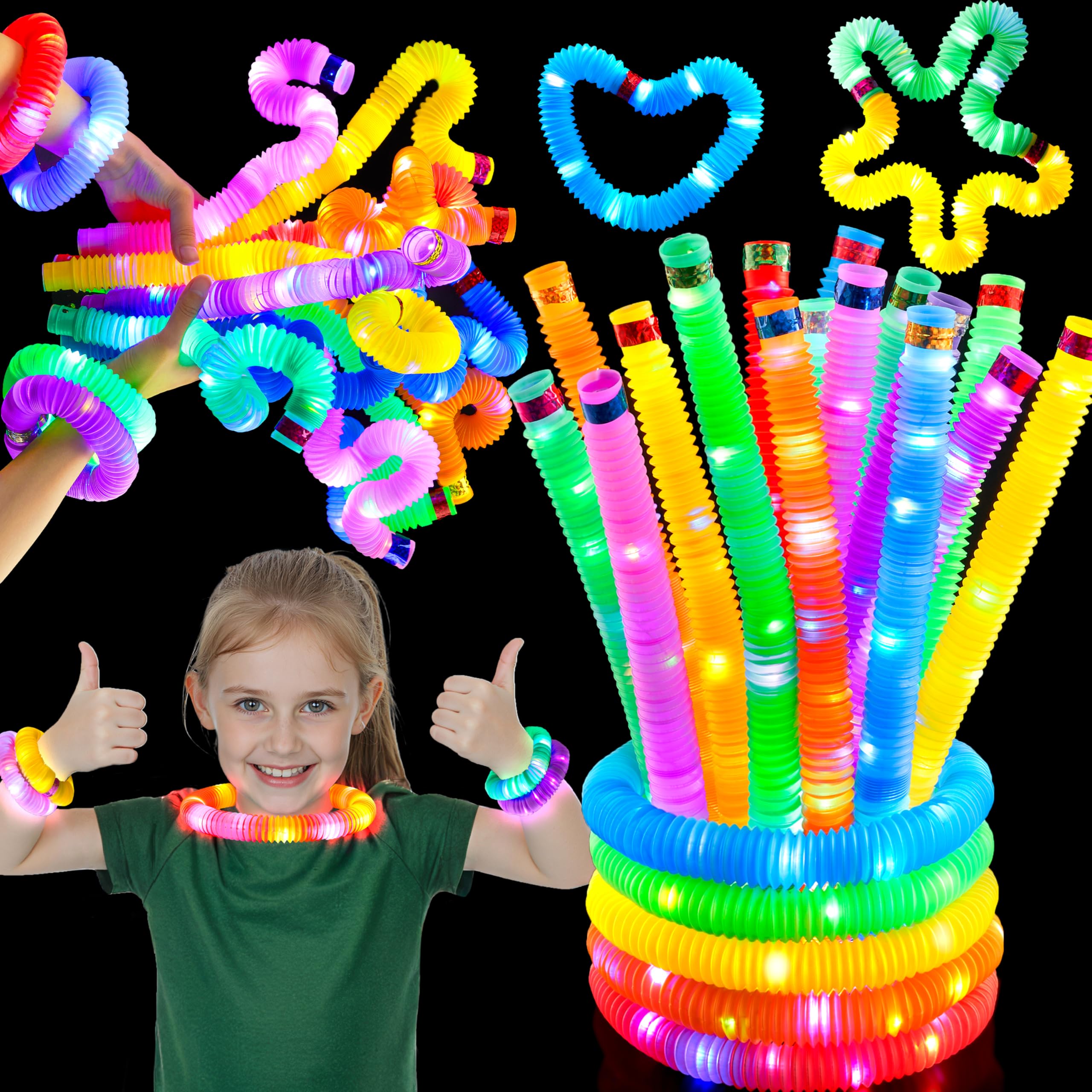 Glow Sticks Party Favors Joyin, Pacote Com 9 Tubos Pop Iluminados