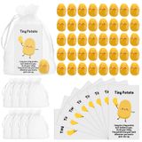 Conjunto De Presente De Batata Huwena 30 Resin Cute Realistic Com Cartão Engraçado