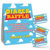 Kit De Jogos De Sorteio De Fraldas Tpyen Blue Sky &amp; Cloud Theme