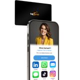 Cartão De Visita Digital Tapsnap - Sem Assinatura - Toque Para Compartilhar - Smart Nfc/qr - Cartão De Visita Personalizado - Iphone E Android (pre