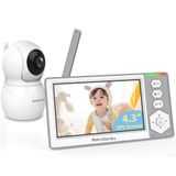 Monitor De Vídeo Para Bebês Baby Ganibs 4,3" Com Câmera De Alcance De 1000 Pés