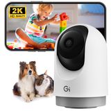 Câmera De Segurança Interna Gearit Pan/tilt 2k Hd Night Vision
