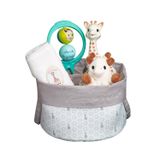 Cesta De Nascimento Sophie La Girafe Com Edredom E Faixa 70x70cm