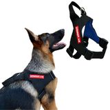 Peitoral Estriado Para Cachorro - Preto - Tamanho M
