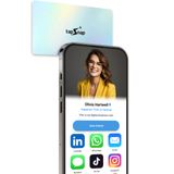 Cartão De Visita Digital Tapsnap Confeti Card Iphone E Android