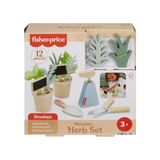 Conjunto De Ferramentas E Jardim De Ervas De Brinquedo Fisher-price Wood 12 Peças 3+y