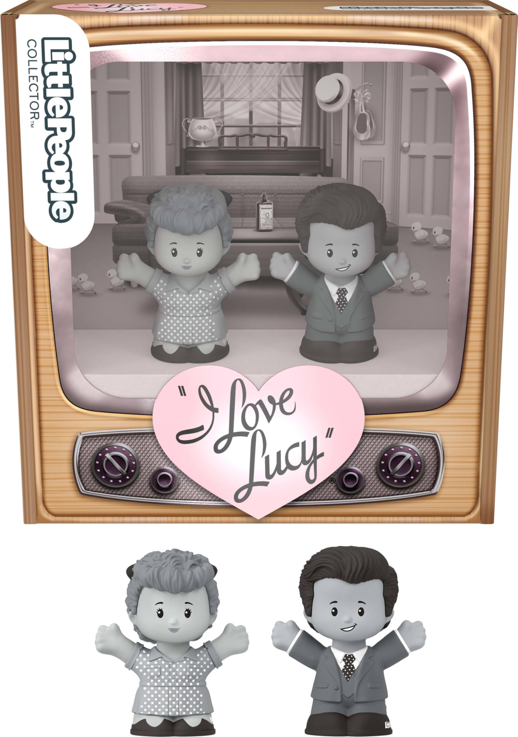 Conjunto De Bonecos Fisher-price Little People I Love Lucy &amp; Ricky