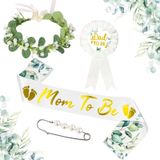 Conjunto De Decoração De Chá De Bebê Yiphates Sage Green Mom To Be