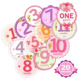 Adesivos Baby Monthly Milestone Turtlesurfers Girl Com Temas