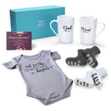 Presentes De Gravidez, Conjunto De Canecas Miyyet New Mom Est 2024, Roupas Para Bebês