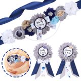 Baby Shower Sash Fangleland Space Mom To Be W/dad Corsage