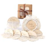 Milestone Cards, Vamos Fazer Boho Baby Monthly, 7 Peças De Madeira