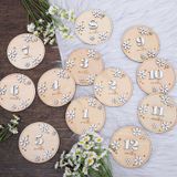 Baby Monthly Milestone Cards Whaline 12 Unidades 3d Daisy Wood