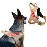 Peitoral Estriado Para Cachorro - Bege - Tamanho M