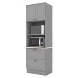 Torre Quente 2 Portas 2 Gav 72 Cm C351 Americana Cinza Calcare Henn