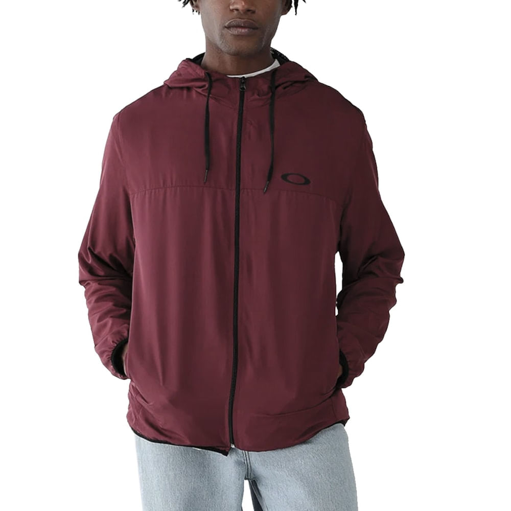 Jaqueta Corta Vento Oakley Windbreaker Ii Red Night