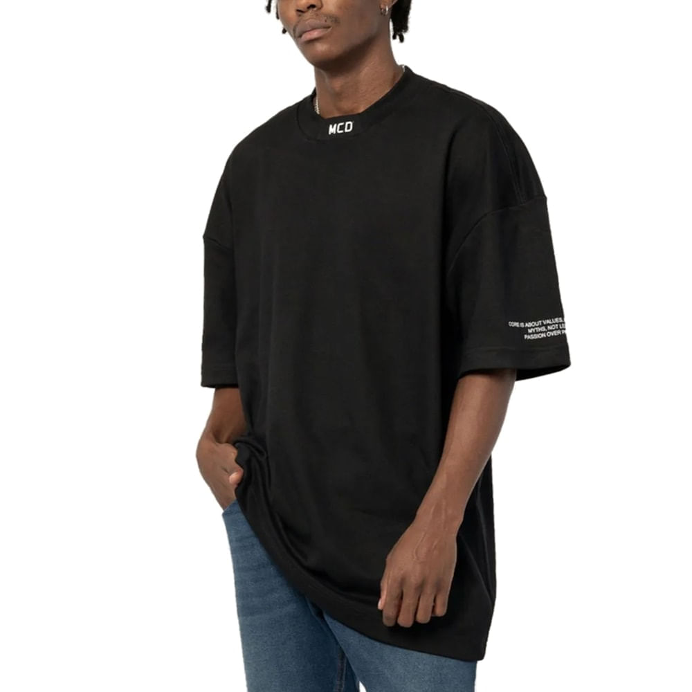 Camiseta Mcd Box Fit Gola 12412604 Preta
