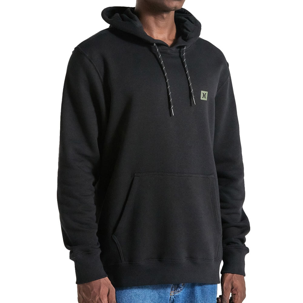 Moletom Canguru Hurley Mini Icon Ii Preto