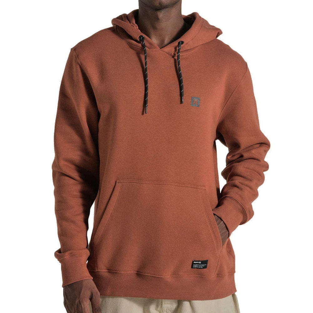 Moletom Canguru Hurley Mini Icon Ii Marrom