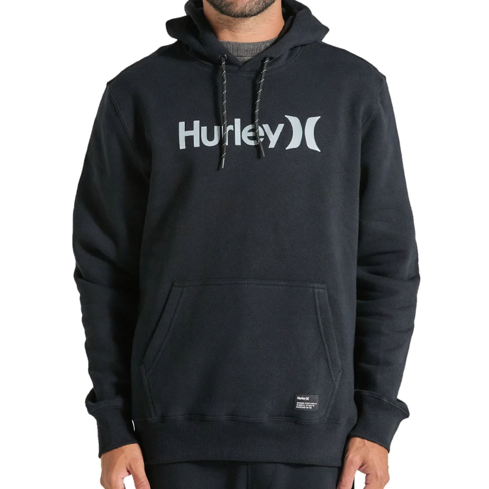 Moletom Canguru Hurley One Only Preto