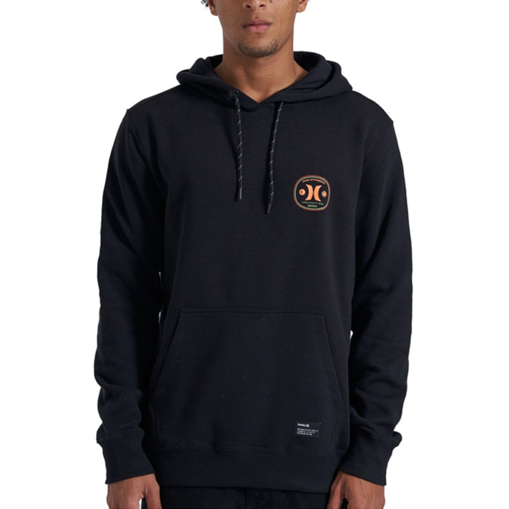Moletom Canguru Hurley Bottle Preto