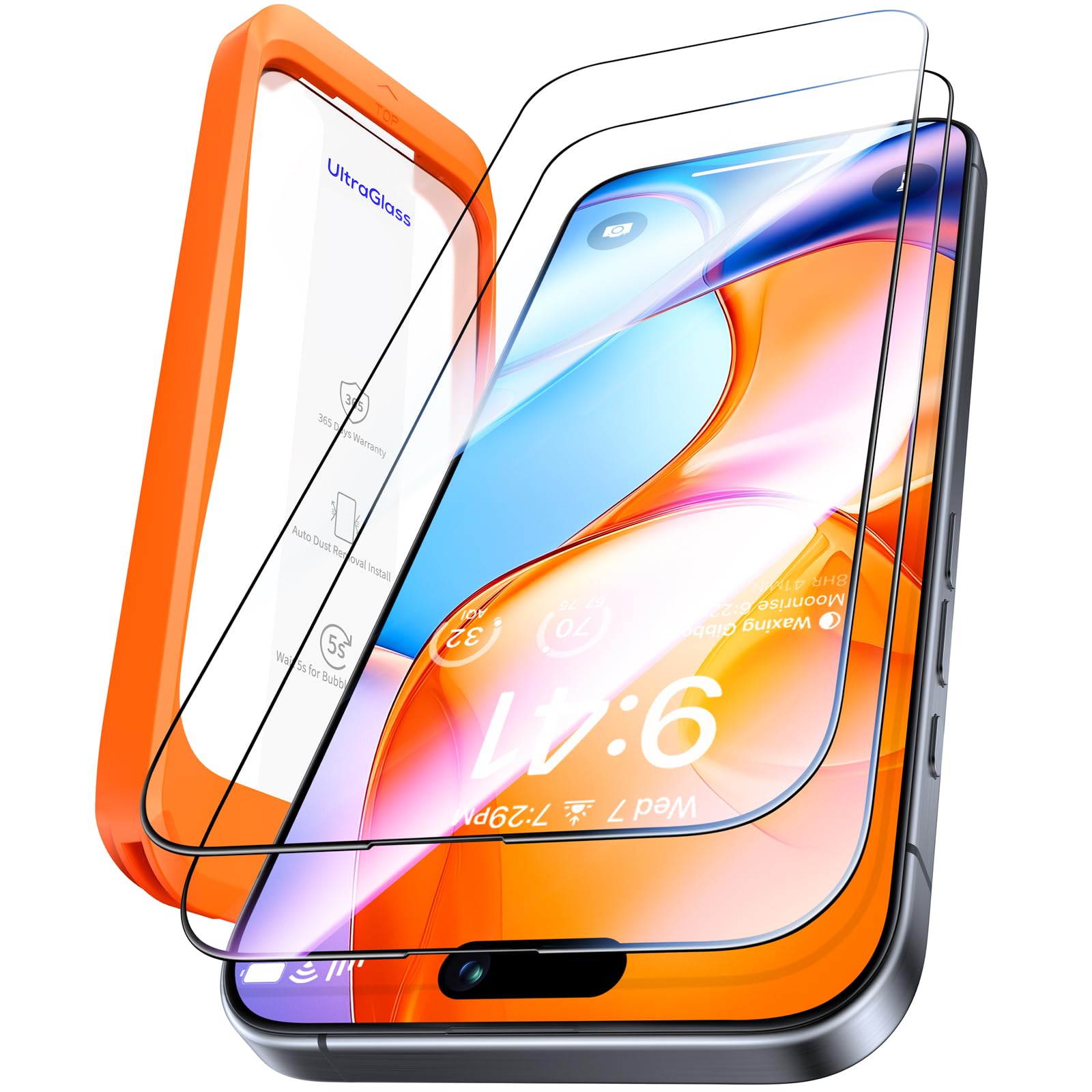 Protetor De Tela Ultraglass 9h+ Glass Para Iphone 15 Pro Max