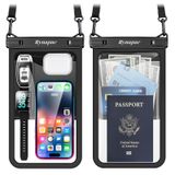 Bolsa De Telefone Impermeável, Pacote Com 2 Unidades Para Iphone Galaxy Ipx8