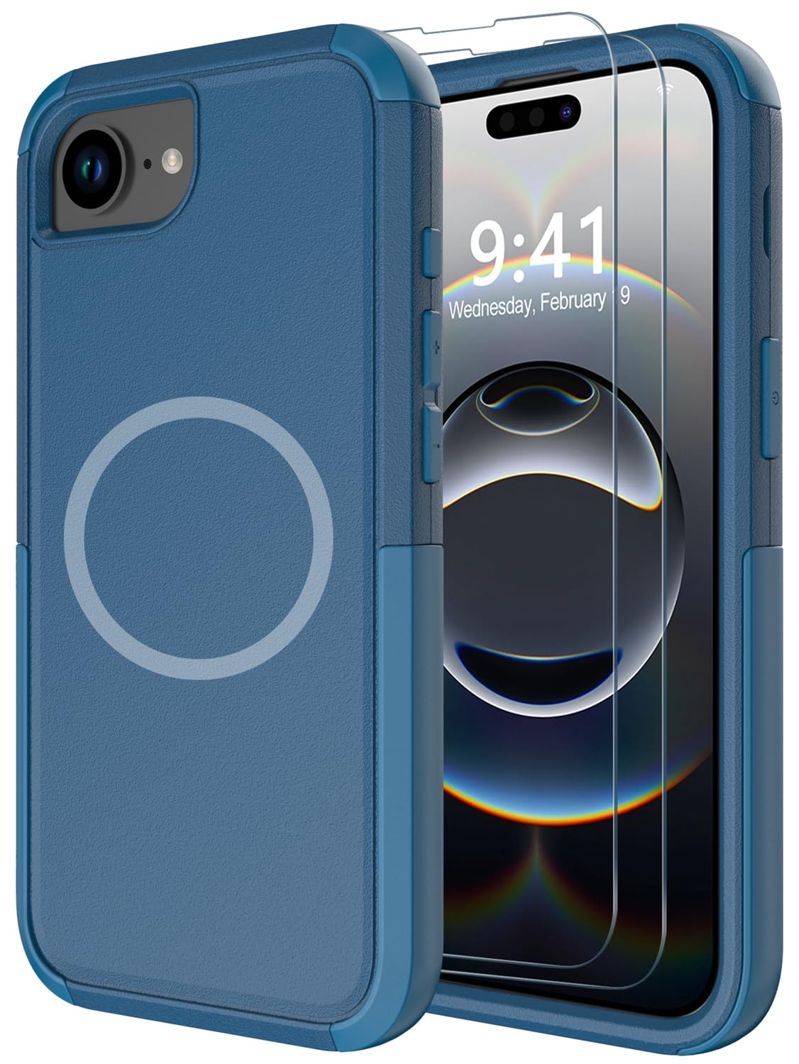 Capa De Telefone Diverbox Para Iphone 16e 2025 Com Protetor De Tela