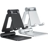 Suporte De Telefone Nulaxy A4 Dual Folding, Pacote Com 2 Unidades, Preto E Prata