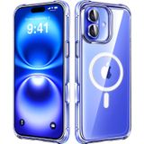 Capa De Telefone Mkeke Magnetic Clear Para Iphone 16 Com Magsafe