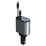Carregador De Carro Elobeth Retrátil 4 Em 1 Fast 60w Para Iphone