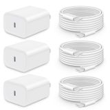 Carregador Cxx 20w Usb C Power Brick Com Cabo Tipo C A C De 6 Pés