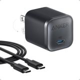 Carregador Anker Nano 45w Tipo C De Carregamento Rápido Samsung/iphone
