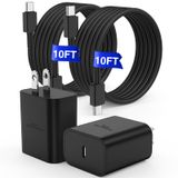 Carregador Super Rápido Tipo C De 45 W Para Samsung Galaxy S25 S24