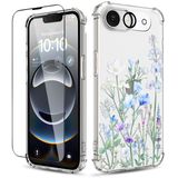 Capa De Telefone Yoyori Para Iphone 16e Com Protetor De Tela E Lente