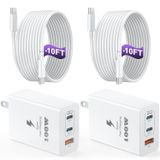 Bloco De Carregador Auorld 100 W Usb C Com Cabo De 10 Pés Macbook Pro/air