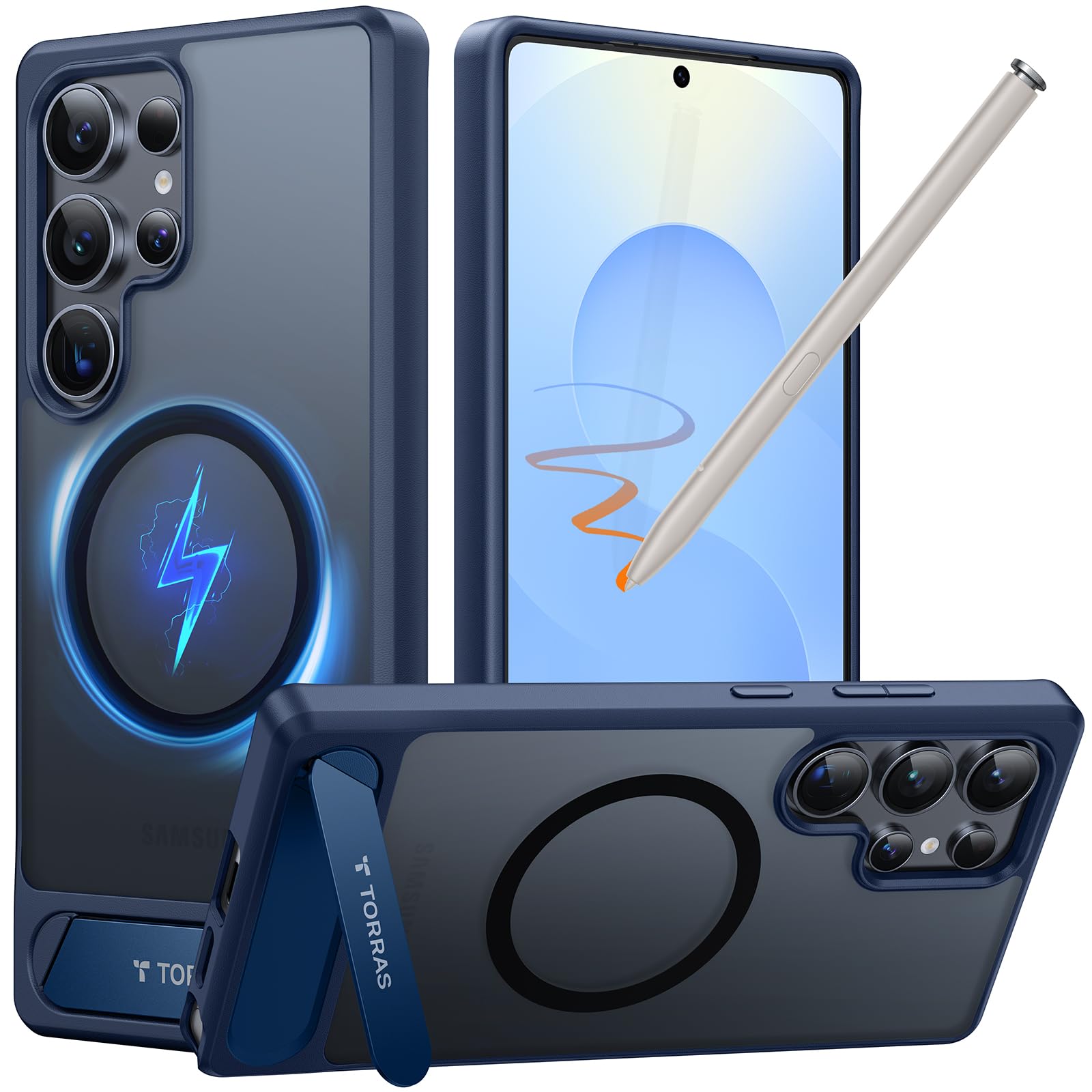 Capa De Telefone Torras Magnetic Stand Para Samsung Galaxy S25 Ultra