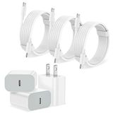 Carregador Niubil De Carregamento Rápido Usb-c De Parede Com 6 Pés Usb-c Para Lightning