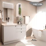 Conjunto Para Banheiro Herval Viana, 2 Peças, Branco Ártico, 120 Cm