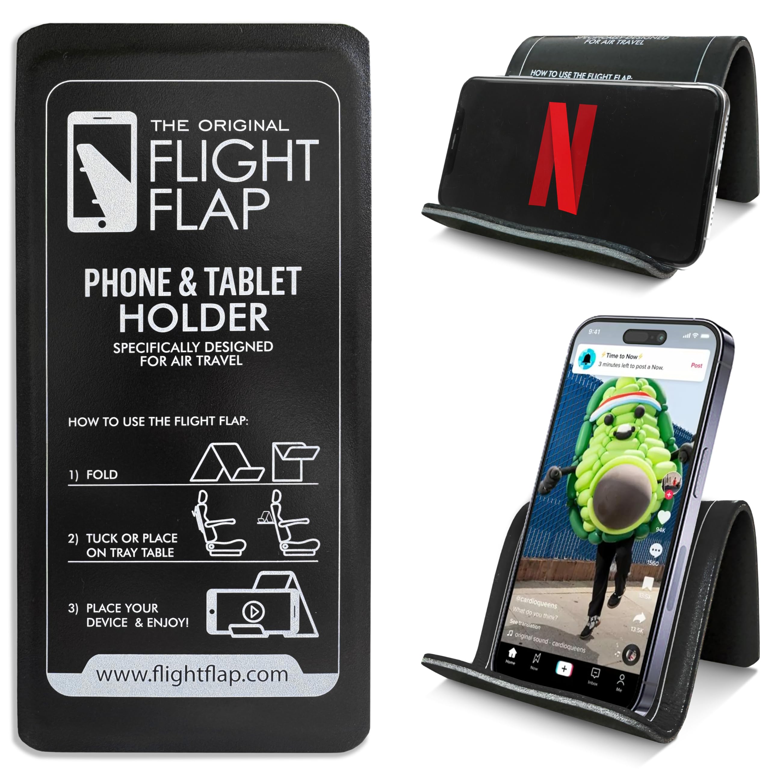 Suporte Para Tablet E Telefone Flight Flap Airplane Black
