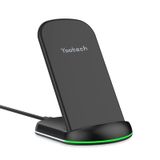 Carregador Sem Fio Yootech, Suporte De Carregamento Máximo De 10 W Para Iphone Galaxy