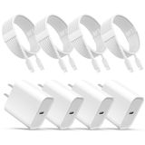 Carregador Ilouyu Iphone 16 15 Usb C, Pacote Com 4 E 4 Cabos De 6 Pés
