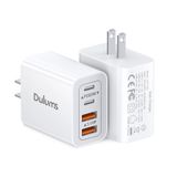 Carregador De Parede Dulums Usb C De 40 W, Bloco De Carregamento Rápido, Pacote Com 2 Unidades