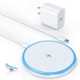 Carregador Magnético Sem Fio Quzudn 15w Com Adaptador De 20w Para Iphone E Airpods
