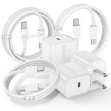 Carregador Dgvers De Carregamento Rápido De 20 W Para Iphone 16 15 Com 3 Cabos