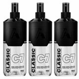 Kit 3x Loção Pós Barba Classic C7 200ml Alfa Looks