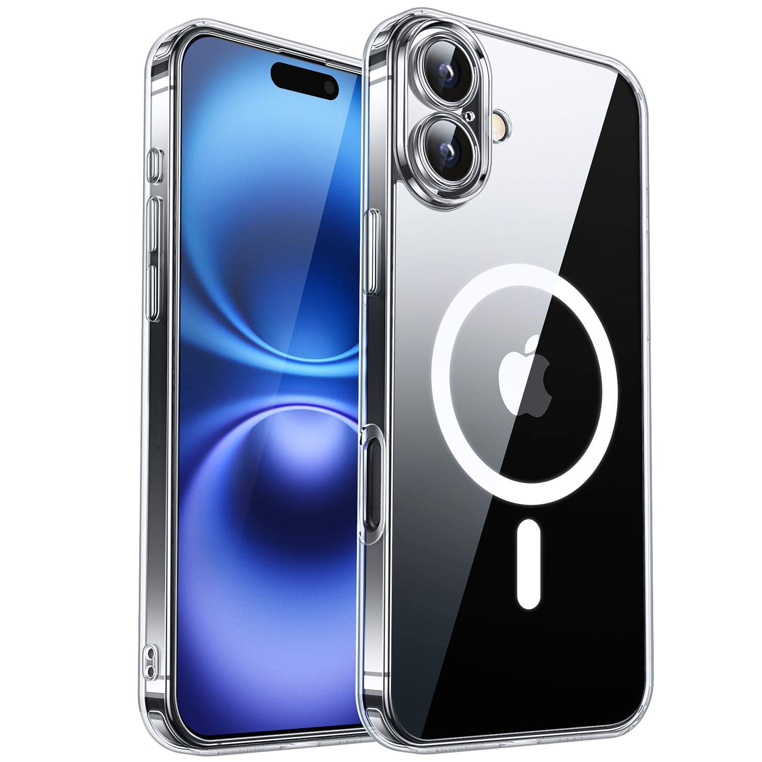 Capa De Celular Canshn Magnetic Para Iphone 16 Clear 6.1"
